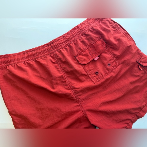 Tommy Bahama Relax Red Cargo Swim Trunks - Picture 3 of 11